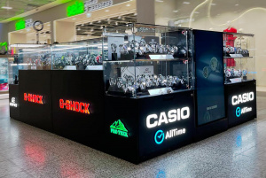 Островной магазин часов Casio AllTime в ТЦ Мега Дыбенко, г. Санкт-Петербург