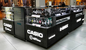 Островной магазин часов Casio AllTime в ТЦ Атриум, г. Москва