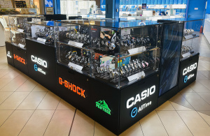 Островной магазин часов Casio AllTime в ТРЦ Мега, г. Казань