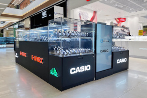 Островной магазин часов Casio AllTime в ТРЦ Кузьминки Молл, г. Москва