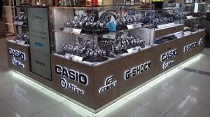 Островной магазин часов Casio AllTime в ТЦ Горки, г. Челябинск