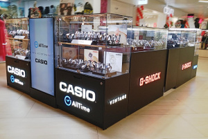 Островной магазин часов Casio AllTime в ТРЦ Макси, г. Тула