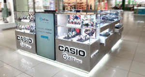 Островной магазин часов Casio AllTime в ТРЦ Тау Галерея, г. Саратов