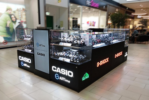Островной магазин часов Casio AllTime в ТРЦ Мега, г. Омск